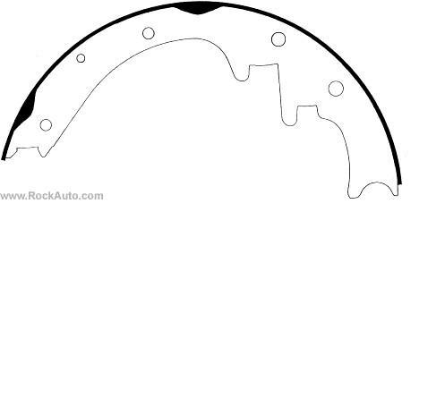 670PG Raybestos sapatas do freio traseiras de tambor