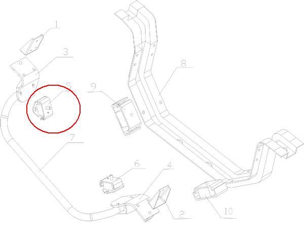  Подушка двигателя JAC 1020 