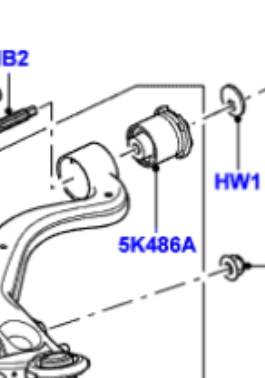 VKDS 337500 SKF bloco silencioso dianteiro do braço oscilante inferior