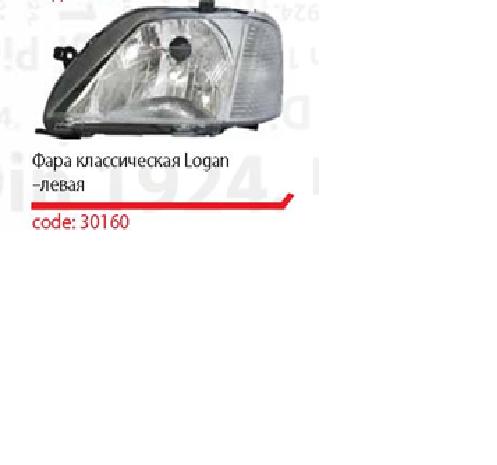 Левая фара 2701R1E Depo/Loro/Abakus