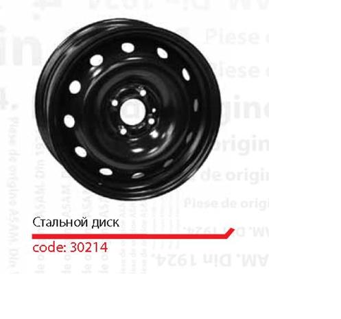 Discos de roda de aço (estampados) para Dacia Logan (KS)
