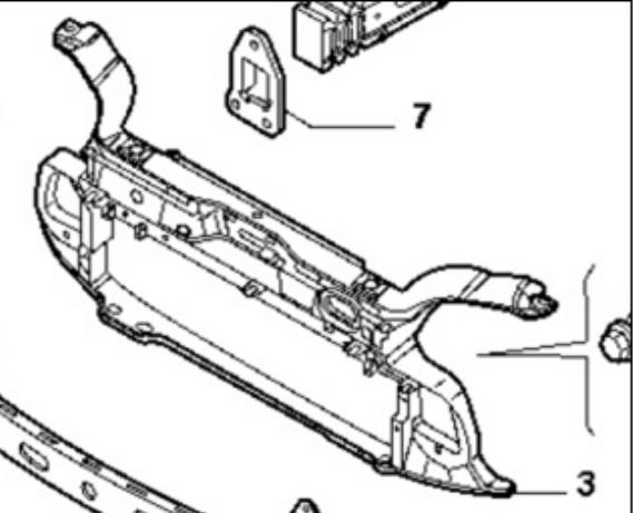 Рамка радиатора 0051700202 Fiat/Alfa/Lancia