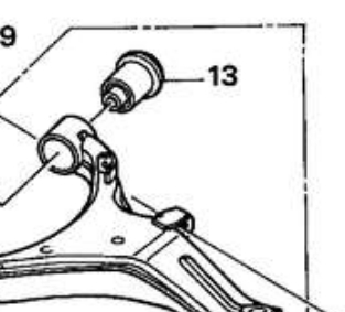 Bloco silencioso dianteiro do braço oscilante inferior para Honda CR-V (RD)
