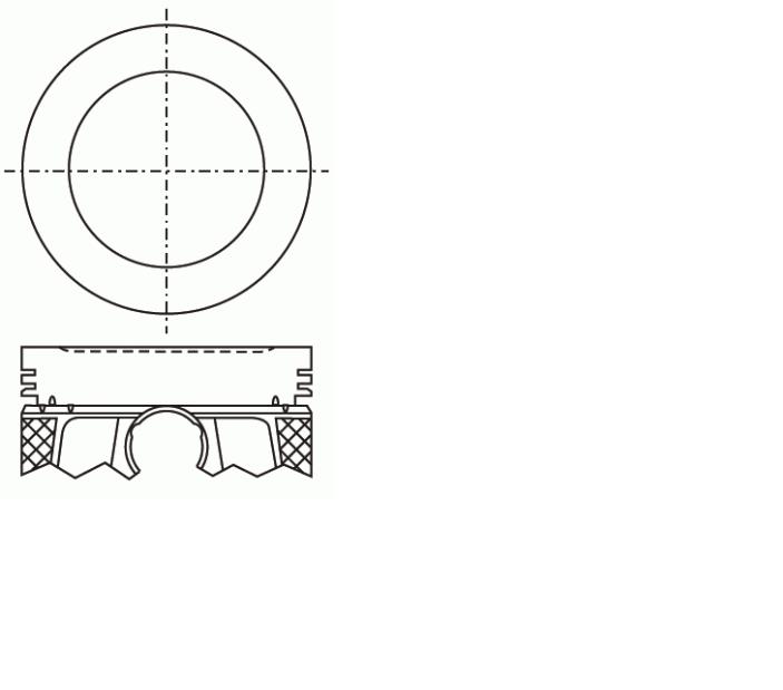 Pistão do kit para 1 cilindro, STD 1406769 Ford