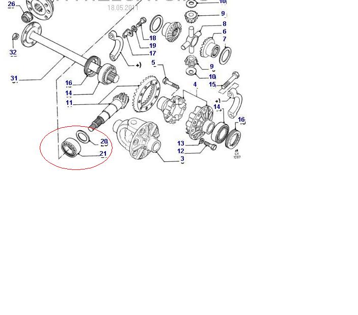 HM803146110 Timken rolamento interno da haste do eixo traseiro