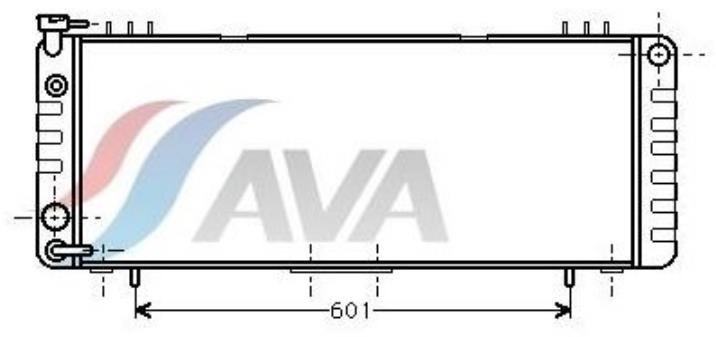 JE2002 AVA radiador de esfriamento de motor