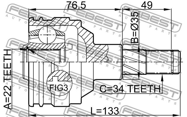 96489845 Opel junta homocinética interna dianteira