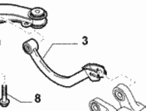 Braço oscilante superior esquerdo/direito de suspensão traseira para Alfa Romeo 159 (939)