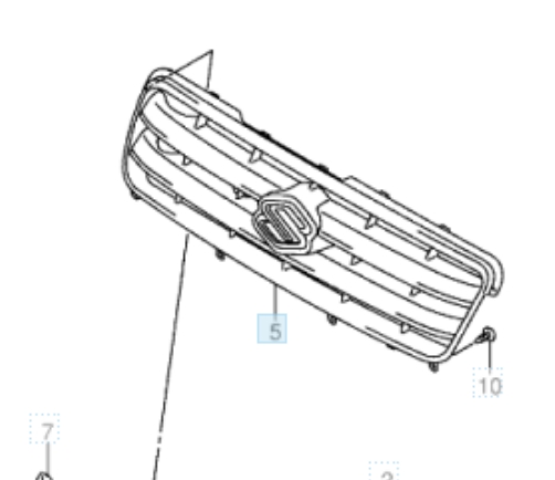 Решетка радиатора на Suzuki Wagon R MM (Сузуки Вагон-Р)