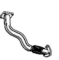 Tubo de admissão dianteiro (calças) do silenciador 8671016393 Renault (RVI)