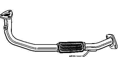 Tubo de admissão dianteiro (calças) do silenciador BM70191 BM Catalysts