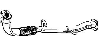 Tubo de admissão dianteiro (calças) do silenciador BS823885 Bosal