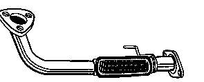 Tubo de admissão dianteiro (calças) do silenciador BM70149 BM Catalysts