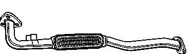 Tubo de admissão dianteiro (calças) do silenciador BM70091 BM Catalysts