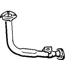 Tubo de admissão dianteiro (calças) do silenciador BM70001 BM Catalysts