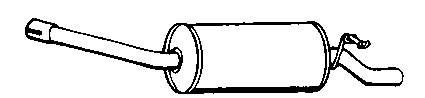 Silenciador, parte traseira FD30029 Veneporte