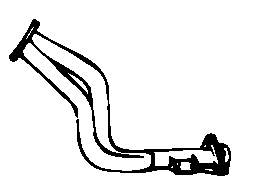 Труба приемная (штаны) глушителя передняя 8671015623 Renault (RVI)