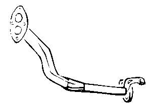 Труба приемная (штаны) глушителя передняя 7700794469 Renault (RVI)