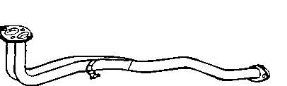 Труба приемная (штаны) глушителя передняя 15841 Walker