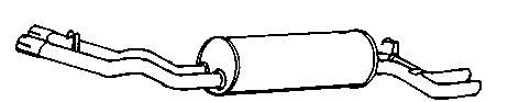 Глушитель задний A1264904515 Mercedes