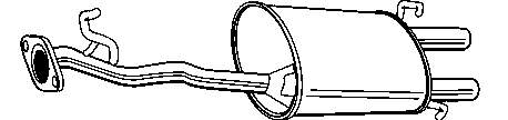 Глушитель задний 279513 Bosal