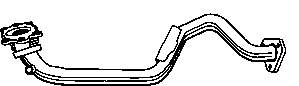 Tubo de admissão dianteiro (calças) do silenciador 1H0253091R VAG/Seat