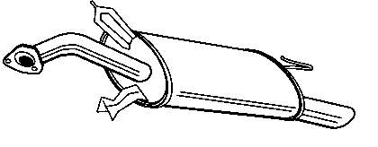 Купить Глушитель задний Вольво С40 I VS