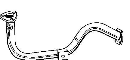 0550G12 Polmostrow труба приемная (штаны глушителя передняя)