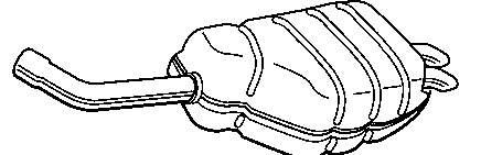  Глушитель, задняя часть Rover 75 