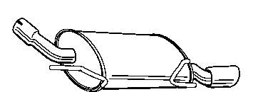 5852191 Opel Выхлопная труба