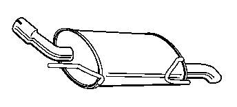 Глушитель, задняя часть на Opel Corsa C 