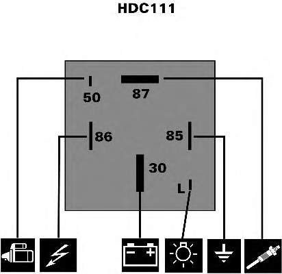 HDC111 Delphi relê das velas de incandescência
