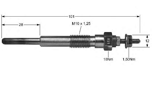 Свечи накала HDS275 Delphi