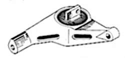 Coxim (suporte) esquerdo de motor para Ford Escort (GAL)