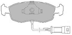 Передние тормозные колодки 62251 Mapco