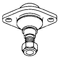 90032492 Opel suporte de esfera superior