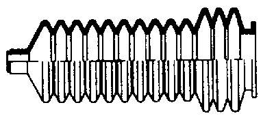 Bota de proteção do mecanismo de direção (de cremalheira) 310031 Sidem