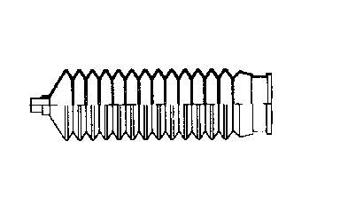 6128736 Ford bota de proteção do mecanismo de direção (de cremalheira)