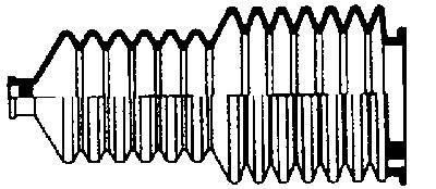 Bota de proteção do mecanismo de direção (de cremalheira) para Renault Espace (J11)