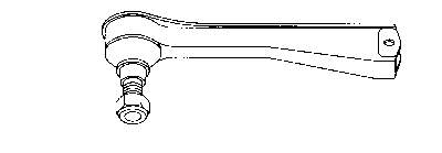 Ponta externa da barra de direção para Renault 12 (117)