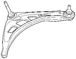 MGZ102018 Maxgear braço oscilante inferior direito de suspensão dianteira