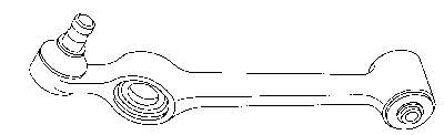 3388 Sidem braço oscilante inferior esquerdo de suspensão dianteira