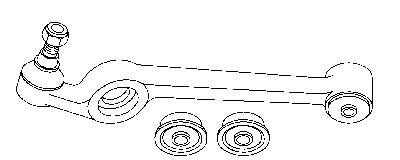 Braço oscilante inferior esquerdo de suspensão dianteira para Ford Sierra (GBG, GB4)