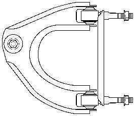 51460SH3A02 Honda braço oscilante superior esquerdo de suspensão dianteira