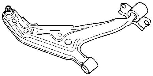 Braço oscilante inferior direito de suspensão dianteira para Nissan Primera (P11)