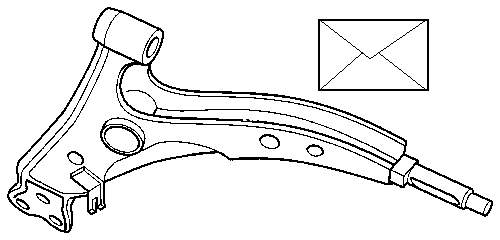 Braço oscilante inferior esquerdo de suspensão dianteira para Toyota Rav4 (SXA1)