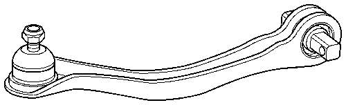 Braço oscilante superior esquerdo de suspensão traseira para Honda Accord (CE, CF)