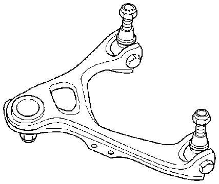 Braço oscilante superior esquerdo de suspensão dianteira para Honda Legend (KA7)