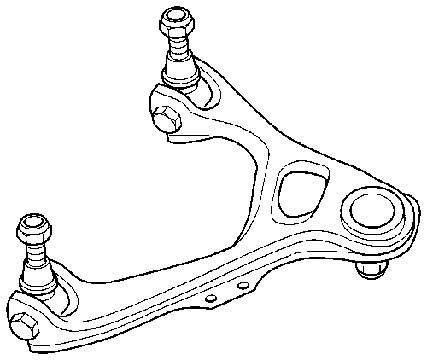 Braço oscilante superior direito de suspensão dianteira para Honda Legend (KA7)