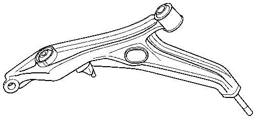 Braço oscilante inferior esquerdo de suspensão dianteira para Honda Civic (EJ9, EK3/4)